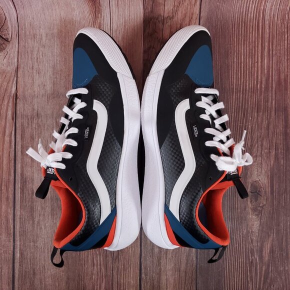 Vans Black and Blue Athletic Shoes - Picture 8 of 15